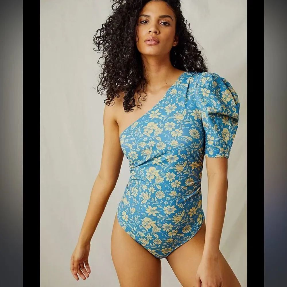 Free People Somethin Bout You Bodysuit in Petal Combo